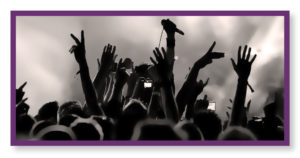 Image of a crowd at a concert
